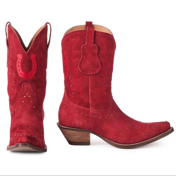 dingo Shoes - Hallmark x Opry® Merlot Suede Women's Cowboy Boots by Dingo